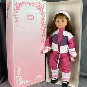 GOTZ SPIELFREUNDIN WALKING 23” Vintage Singing Doll Rooted Hair Brown Eyes 1970s